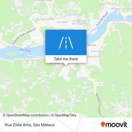 Rua Zilda Arns map