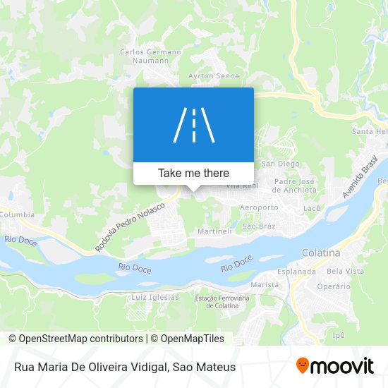 Rua Maria De Oliveira Vidigal map