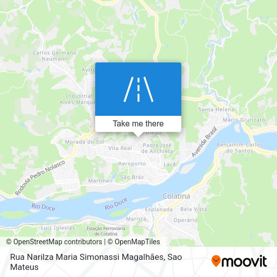 Rua Narilza Maria Simonassi Magalhães map