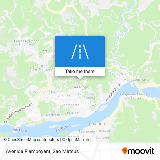 Avenida Flamboyant map