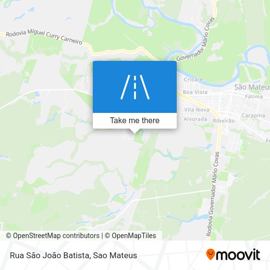 Rua São João Batista map