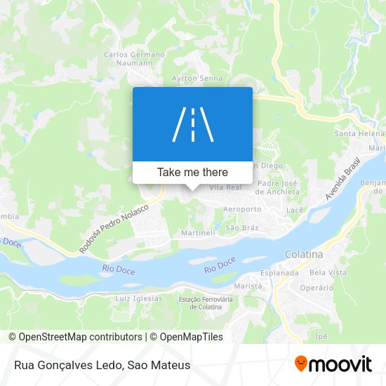 Rua Gonçalves Ledo map