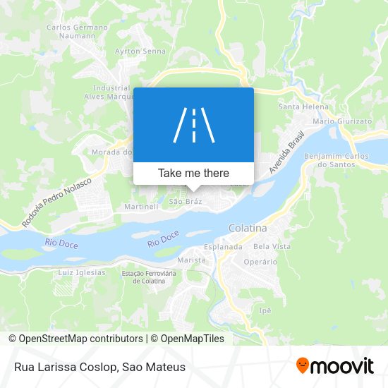 Rua Larissa Coslop map