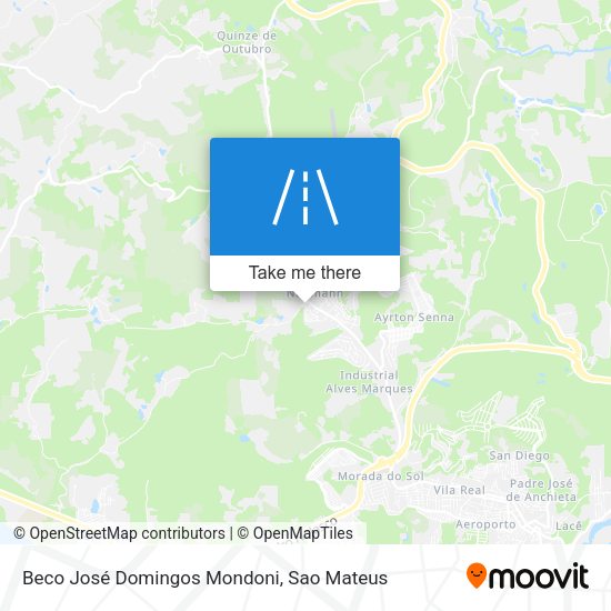 Beco José Domingos Mondoni map