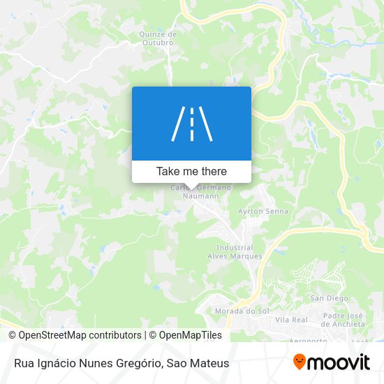 Rua Ignácio Nunes Gregório map