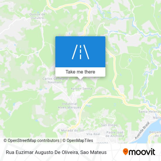 Rua Euzimar Augusto De Oliveira map