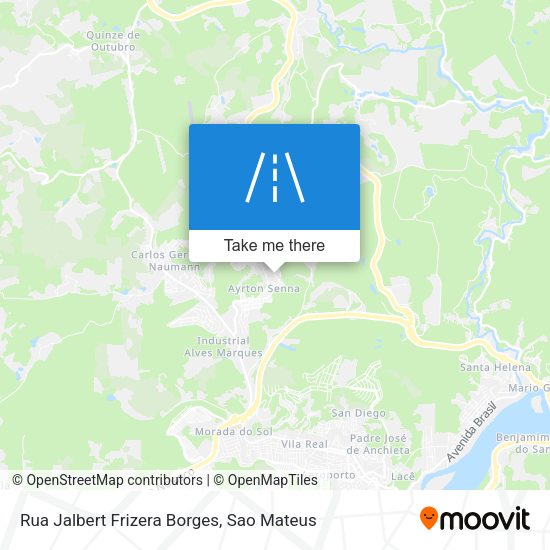 Rua Jalbert Frizera Borges map