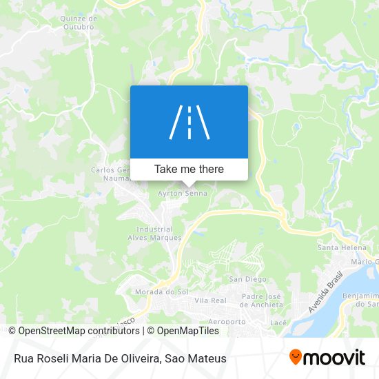 Rua Roseli Maria De Oliveira map