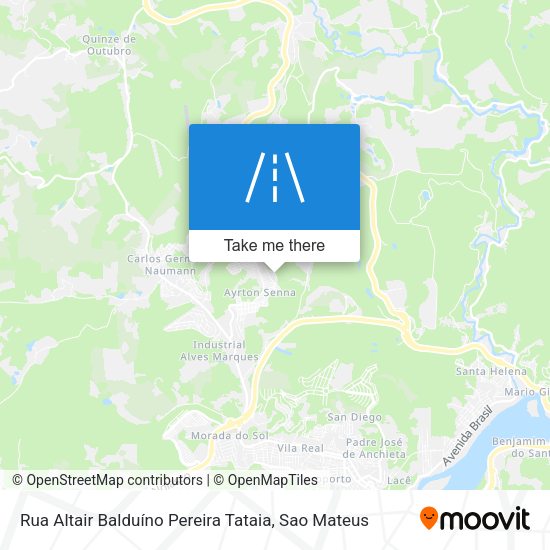 Rua Altair Balduíno Pereira Tataia map