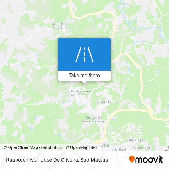 Rua Adenilson José De Oliveira map