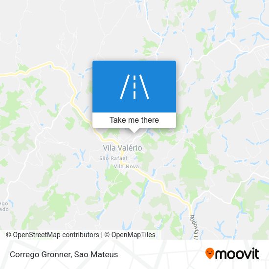 Corrego Gronner map