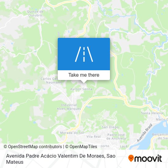 Avenida Padre Acácio Valentim De Moraes map