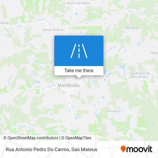 Rua Antonio Pedro Do Carmo map