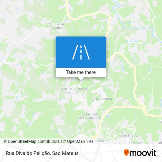 Rua Divaldo Pelição map