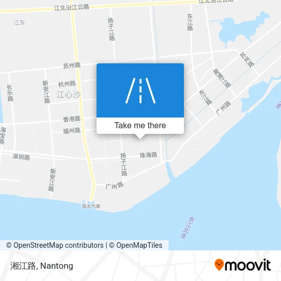 湘江路 map