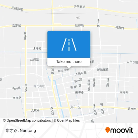 育才路 map