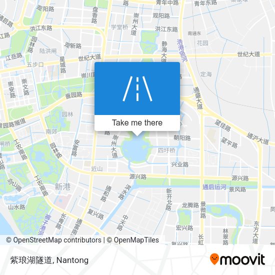 紫琅湖隧道 map