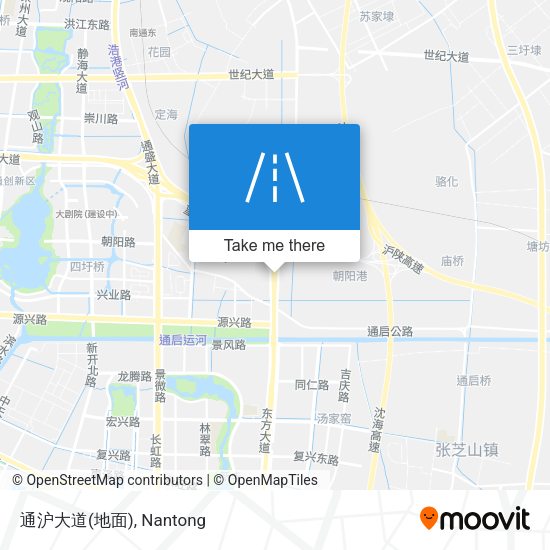 通沪大道(地面) map