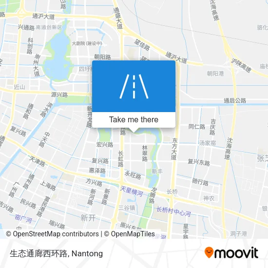 生态通廊西环路 map