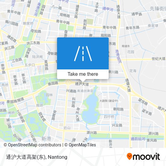 通沪大道高架(东) map