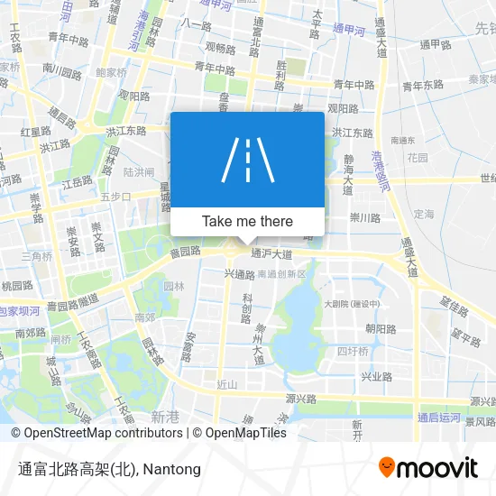 通富北路高架 map
