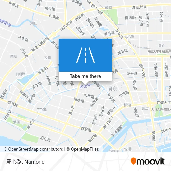 爱心路 map