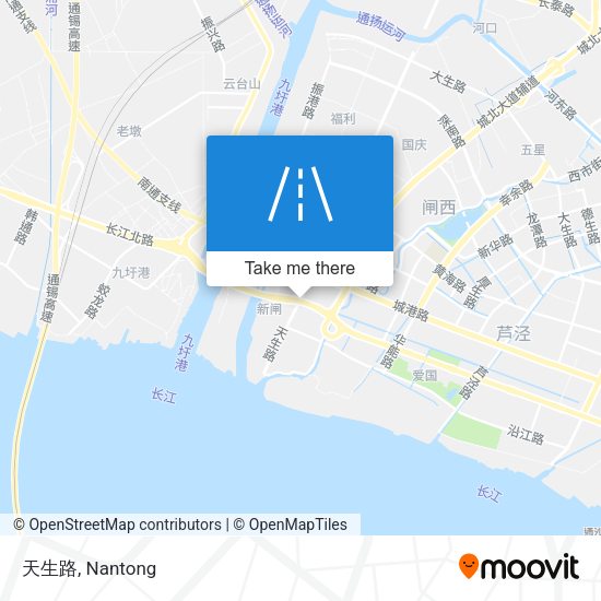 天生路 map