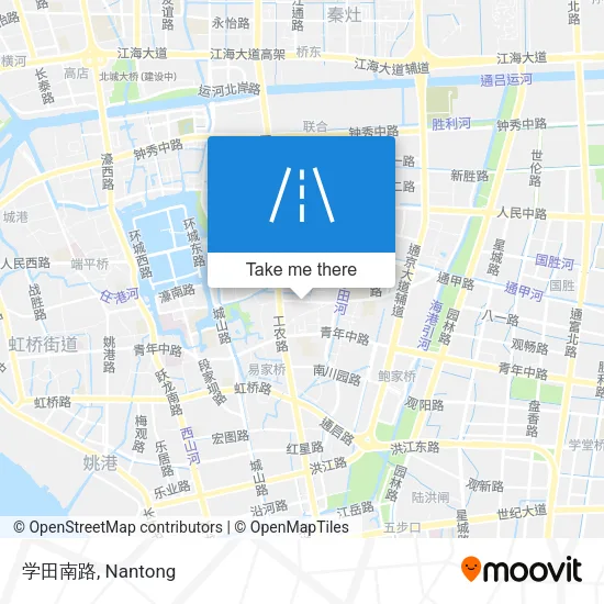 学田南路 map
