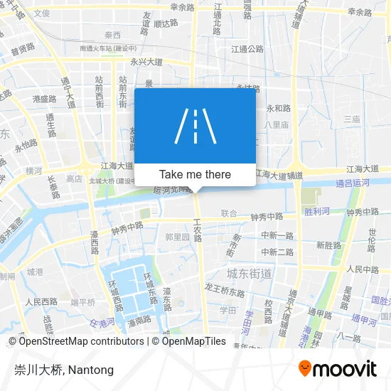 崇川大桥 map