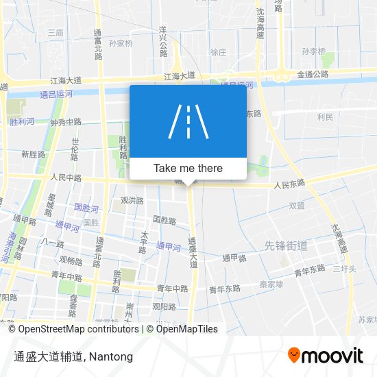 通盛大道辅道 map