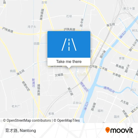 育才路 map