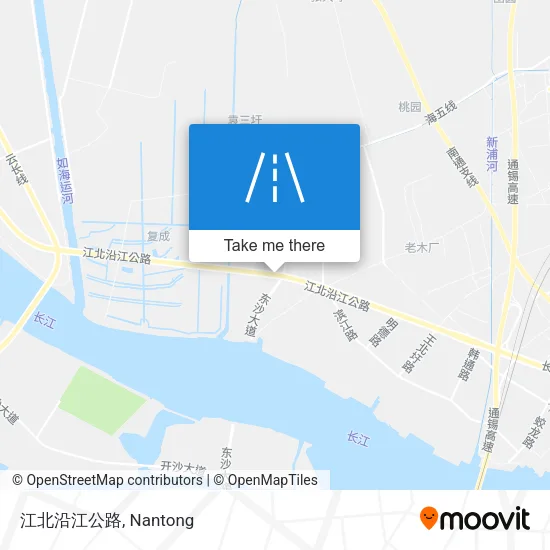 江北沿江公路 map