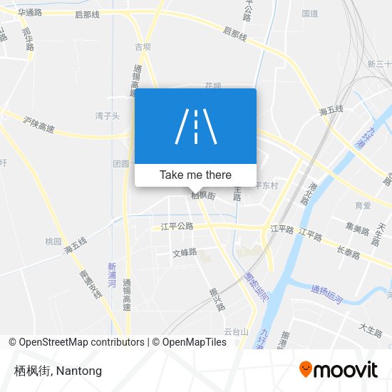 栖枫街 map