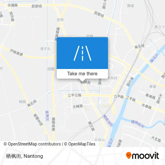 栖枫街 map