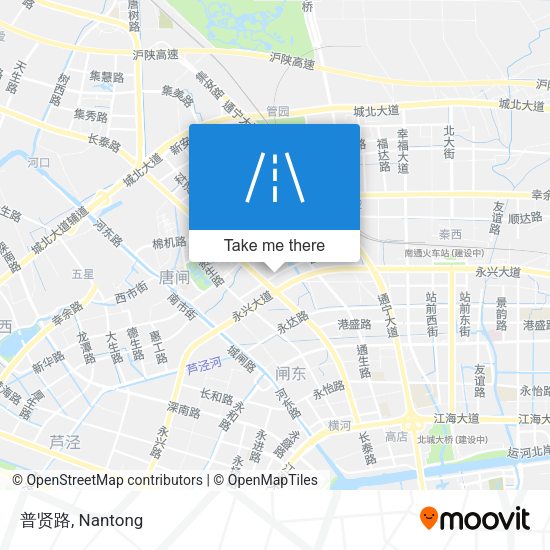 普贤路 map