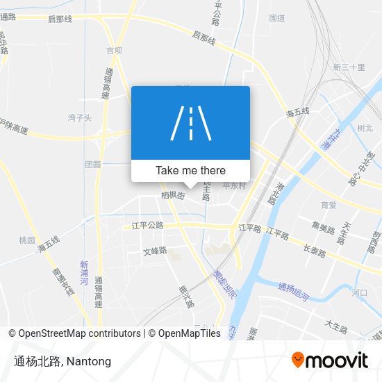 通杨北路 map