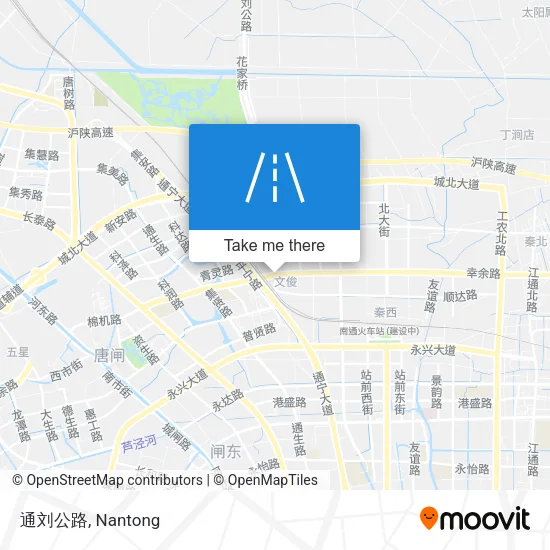 通刘公路 map