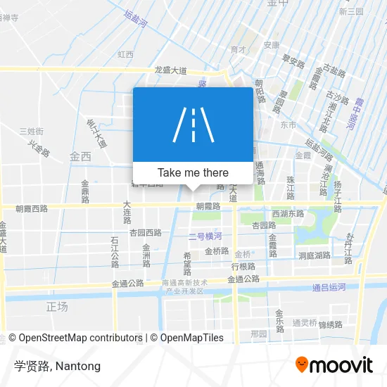 学贤路 map