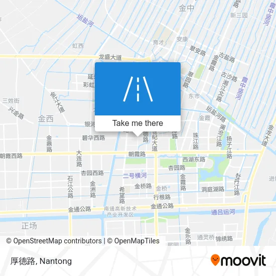 厚德路 map