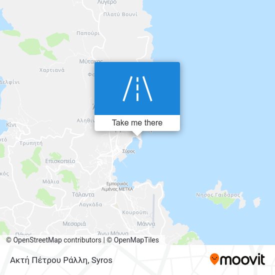 Ακτή Πέτρου Ράλλη map