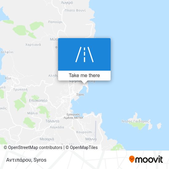 Αντιπάρου map