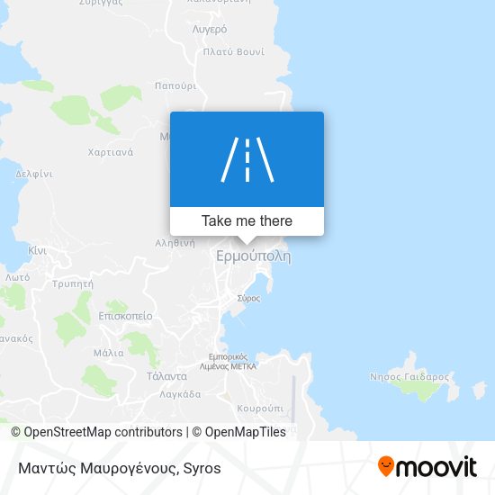 Μαντώς Μαυρογένους map