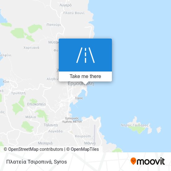 Πλατεία Τσιροπινά map