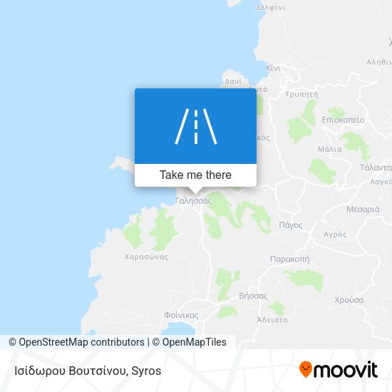 Ισίδωρου Βουτσίνου map