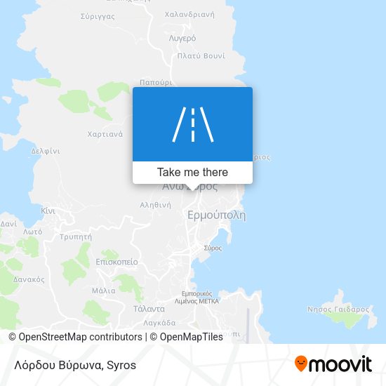 Λόρδου Βύρωνα map