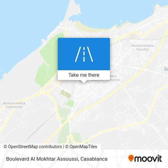 Boulevard Al Mokhtar Assoussi map