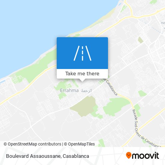 Boulevard Assaoussane map