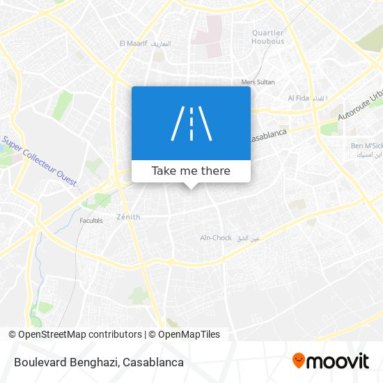 Boulevard Benghazi map