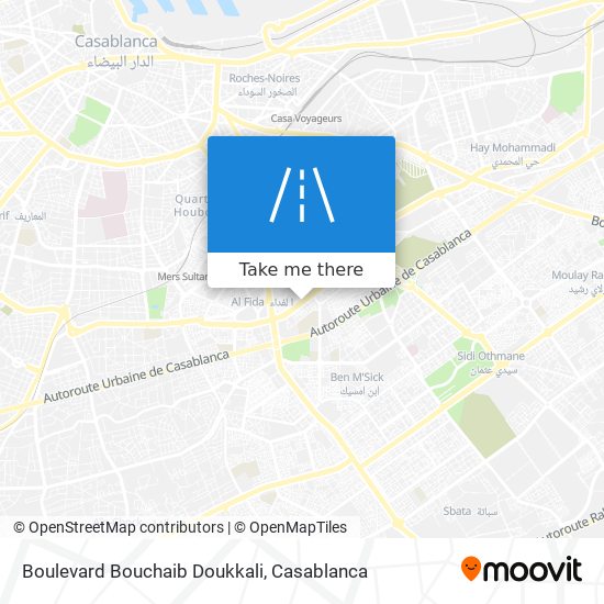 Boulevard Bouchaib Doukkali map