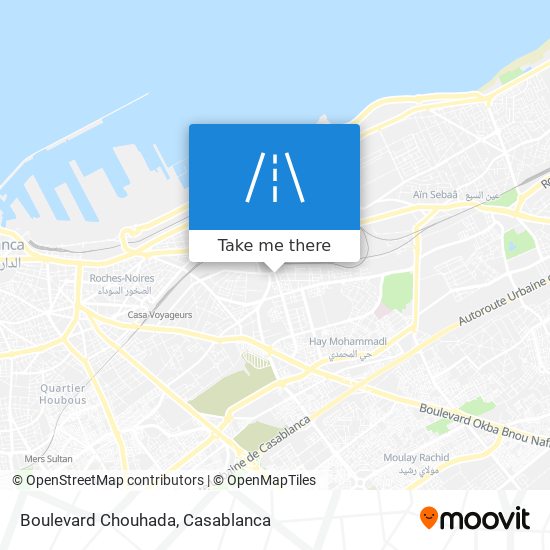 Boulevard Chouhada map
